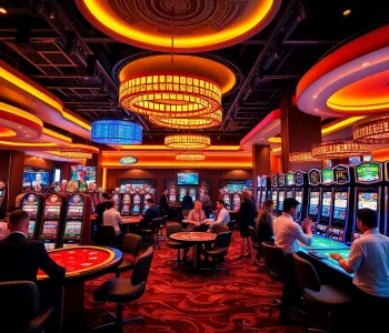 Experience the excitement of 123b.faith with vibrant casino gaming scenes and diverse players enjoying the thrill of betting.
