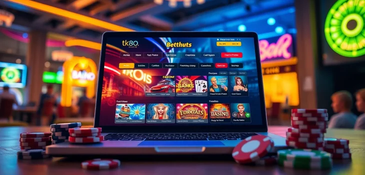 Experience the excitement of online gaming at tk88win.live with vibrant casino games and a sleek interface.