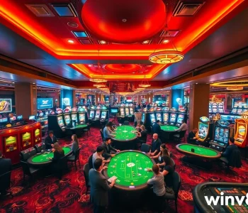 Experience the thrilling gaming atmosphere at winvn88.live, showcasing lively casino action and sports betting.