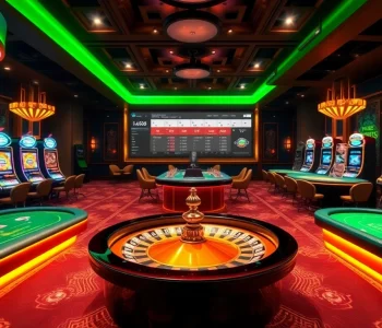 Experience the excitement at loto188.gb.net with vibrant casino tables and luxurious slot machines.