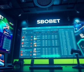 SBOBET.dance online betting interface showcasing vibrant sports betting options and user-friendly design.