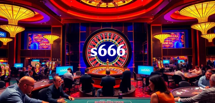 Experience the thrill of s666 đăng nhập as players engage at the luxurious casino tables.