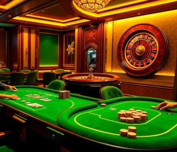 Exciting gambling action at casino tables representing https://tr88.bio/ with vibrant games and warm atmosphere.