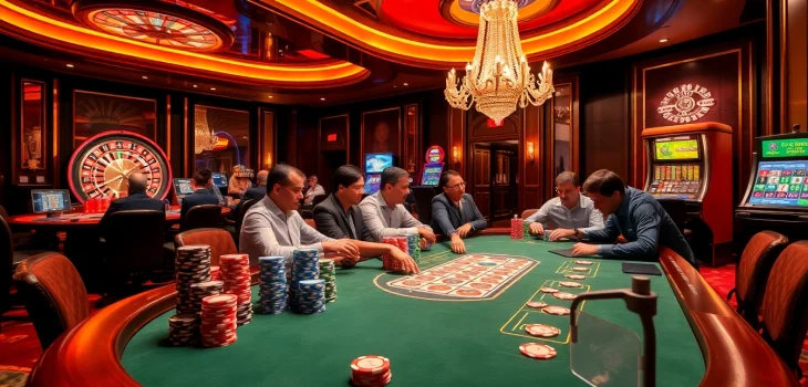 Engage in thrilling poker action at rikvip.gb.net with vibrant casino ambiance and high-stakes excitement.