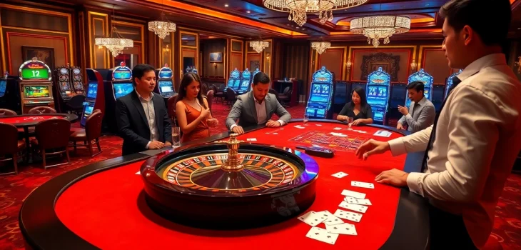 Engage in high-stakes games at https://bl-555.com/ with a luxurious casino scene showing poker chips and cards.