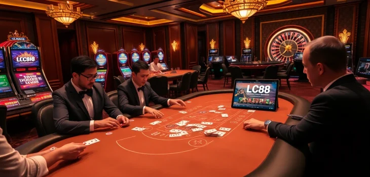 Betting at the high-stakes table while enjoying the luxury of LC88.bio online casino.