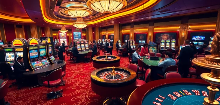 Engaging players at the mk8.sh casino, capturing excitement with roulette and slot machines.